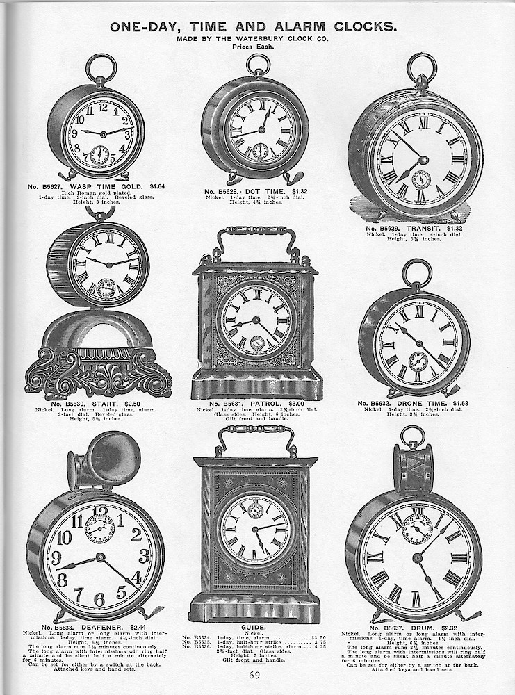 Young & Co., Catalogue of Clocks, Illustrated & Priced, 1911 > 69