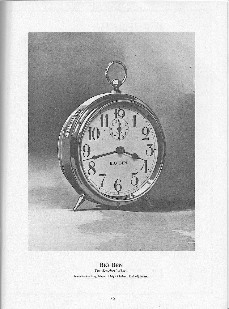 Young & Co., Catalogue of Clocks, Illustrated & Priced, 1911 > 75. Photo Of Big Ben