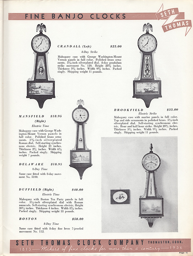 Seth Thomas Clocks, Makers of Fine Clocks for More Than a Century > 15