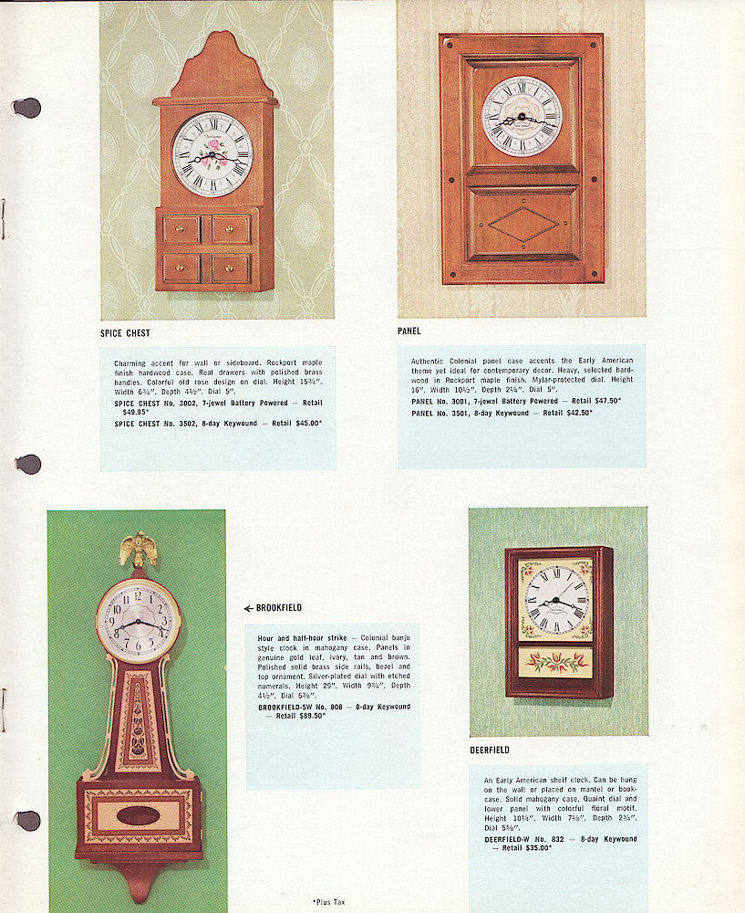 Seth Thomas, Americas Finest Clocks Since 1813. 150th Anniversary. > 7