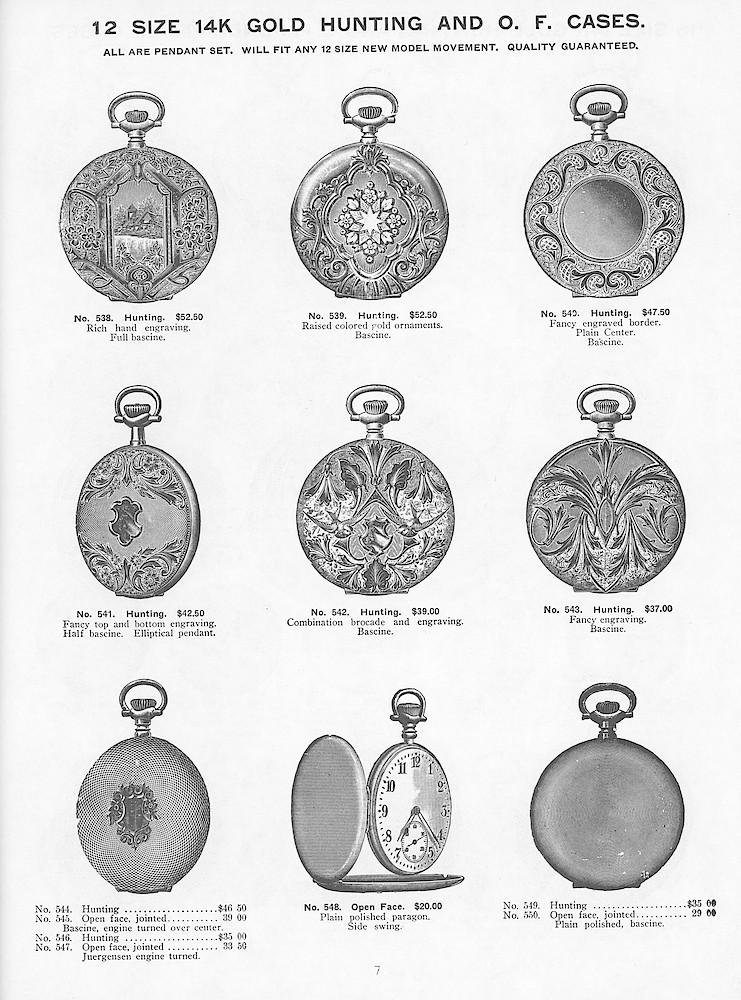 Young & Co., Catalogue of Watches, Illustrated & Priced, 1911 > 7