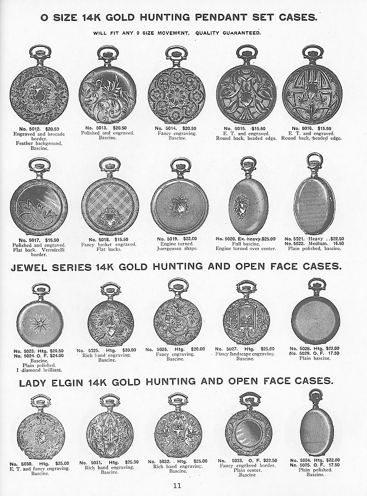 Young & Co., Catalogue of Watches, Illustrated & Priced, 1911 > 11