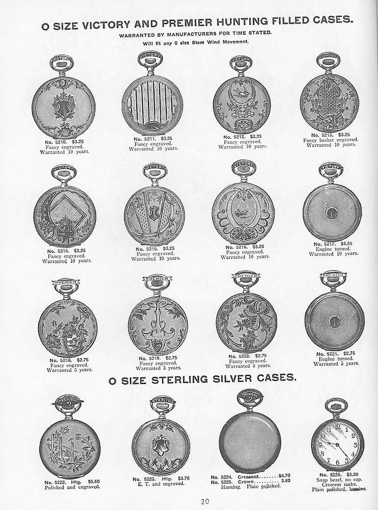 Young & Co., Catalogue of Watches, Illustrated & Priced, 1911 > 20