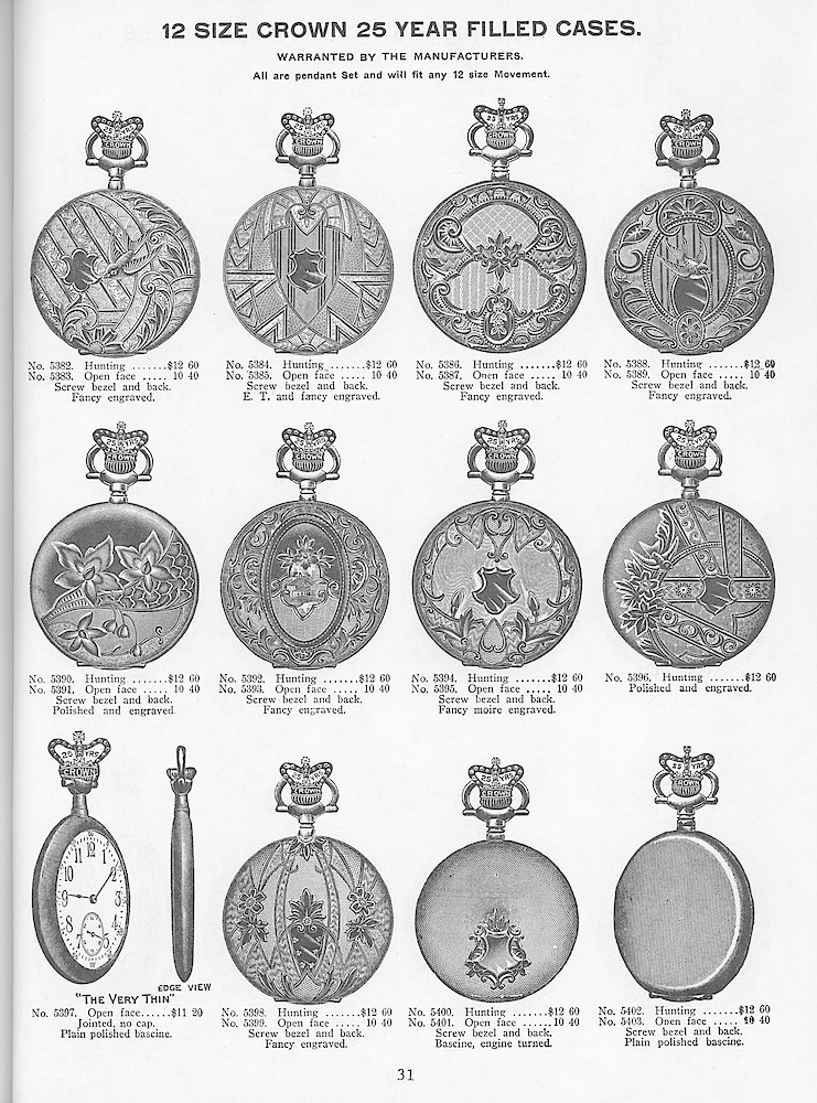 Young & Co., Catalogue of Watches, Illustrated & Priced, 1911 > 31