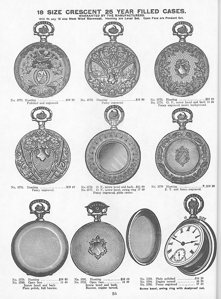 Young & Co., Catalogue of Watches, Illustrated & Priced, 1911 > 84