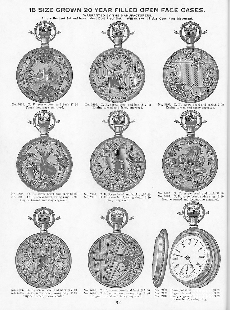 Young & Co., Catalogue of Watches, Illustrated & Priced, 1911 > 92