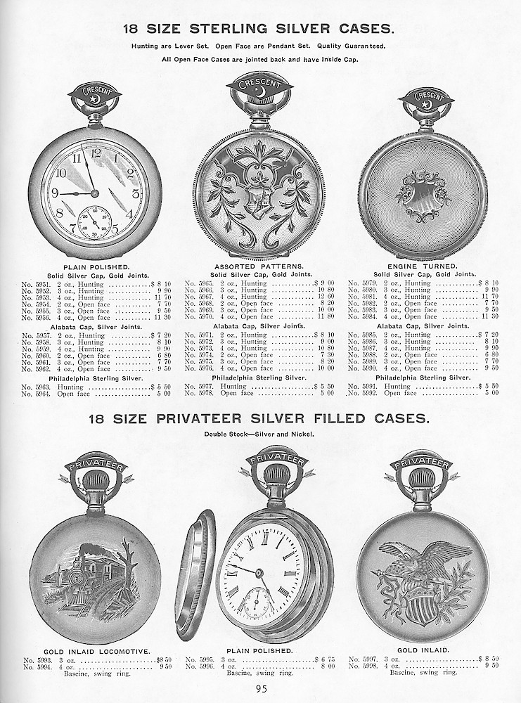 Young & Co., Catalogue of Watches, Illustrated & Priced, 1911 > 95