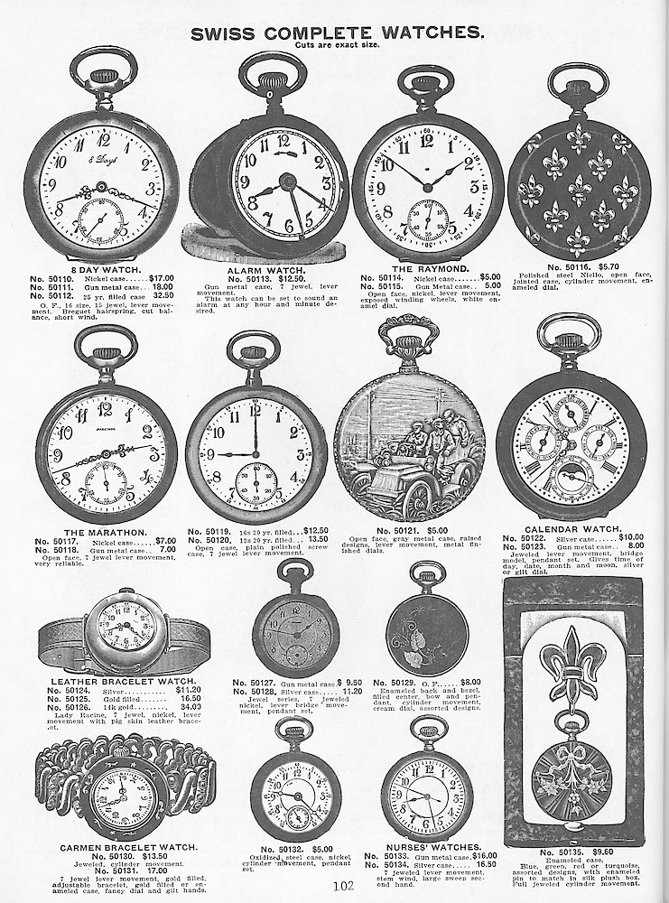 Young & Co., Catalogue of Watches, Illustrated & Priced, 1911 > 102