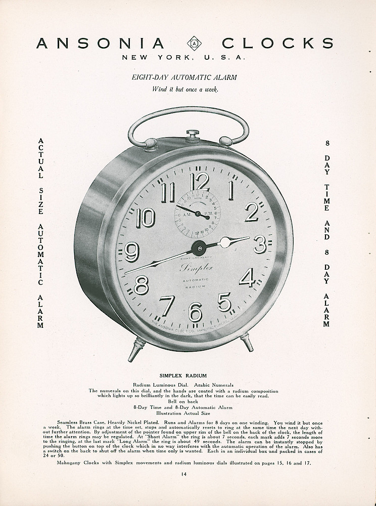 ca. 1920 Ansonia Catalog > 14