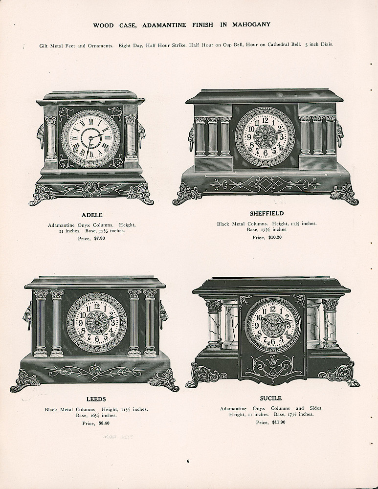 Seth Thomas 1906 - 1907 Catalog > 6