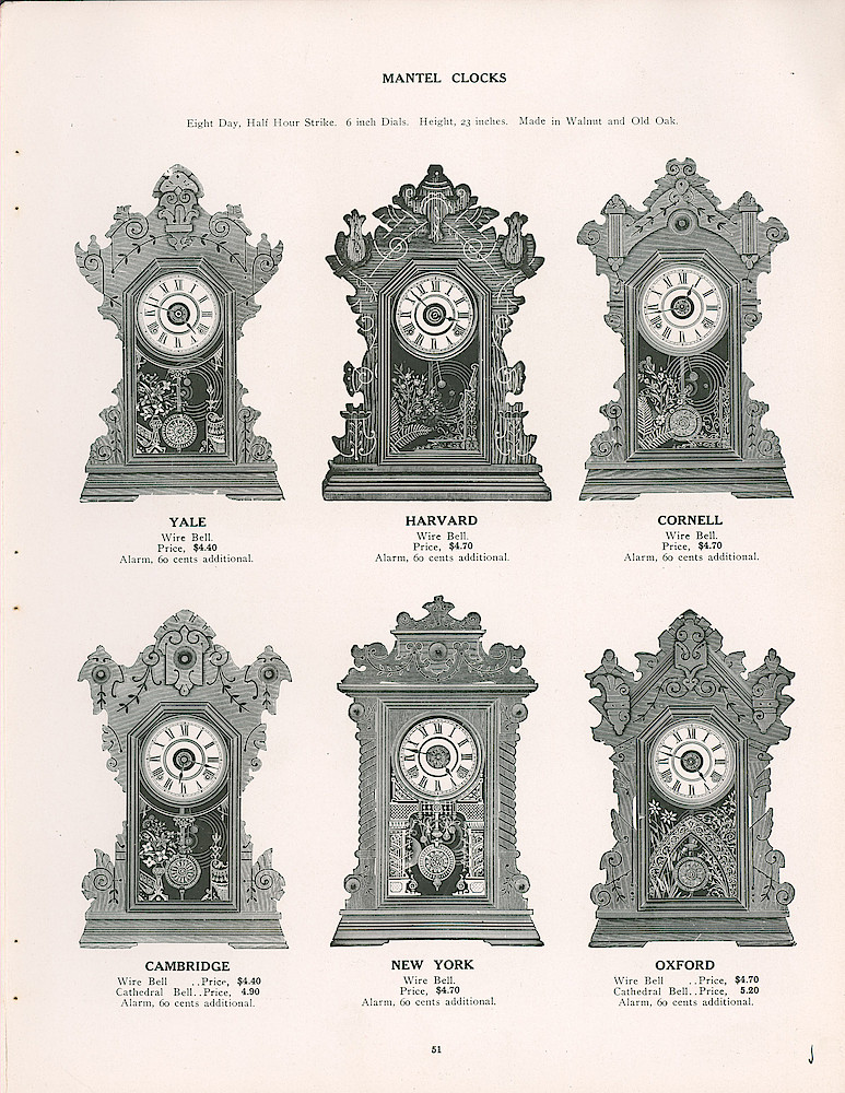 Seth Thomas 1906 - 1907 Catalog > 51