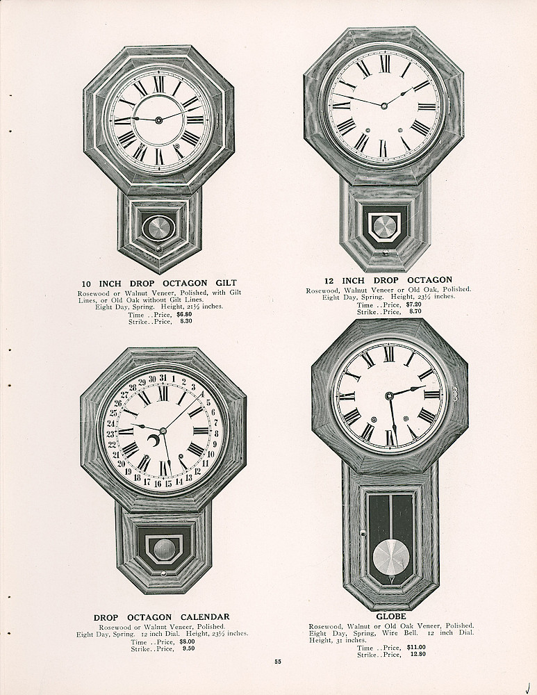 Seth Thomas 1906 - 1907 Catalog > 55