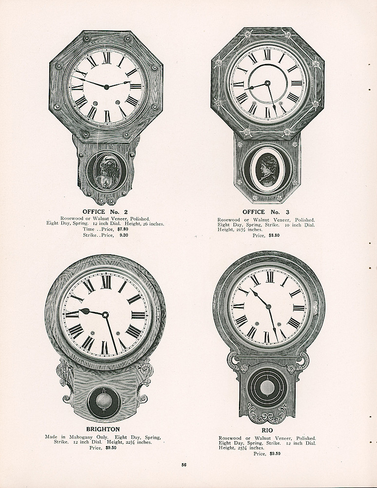 Seth Thomas 1906 - 1907 Catalog > 56