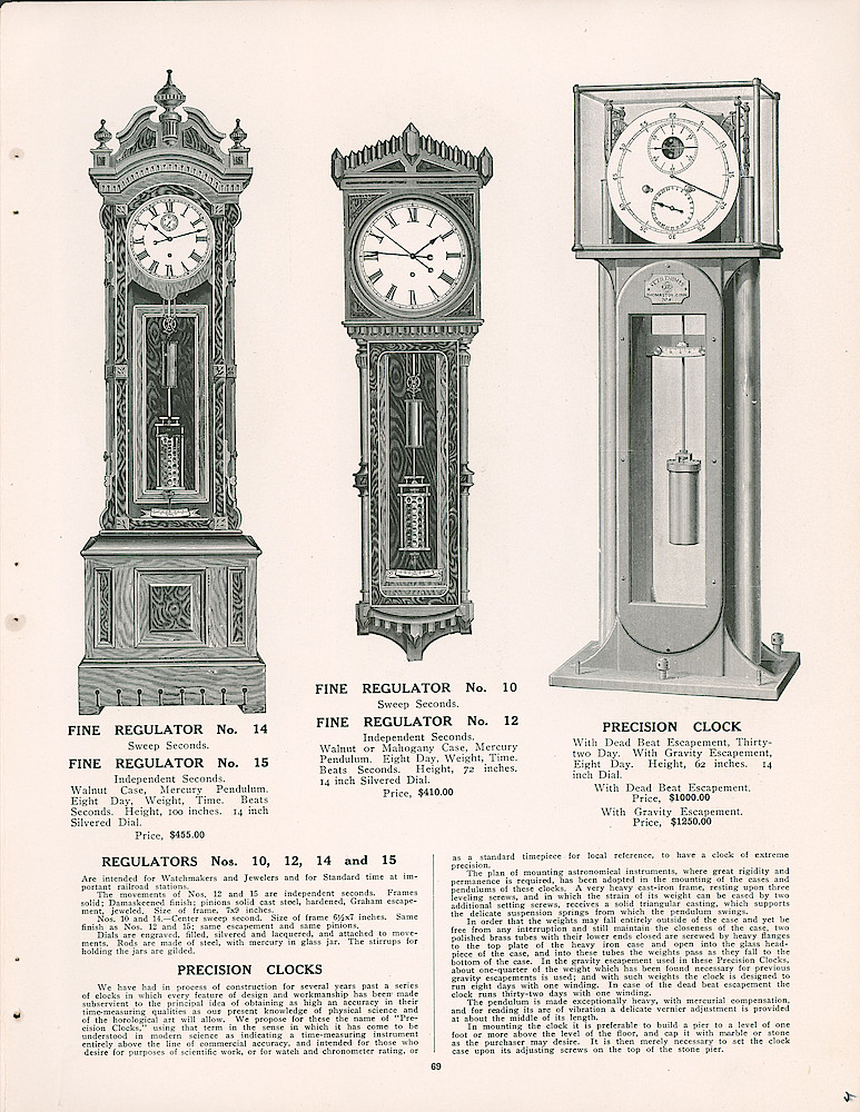 Seth Thomas 1906 - 1907 Catalog > 69