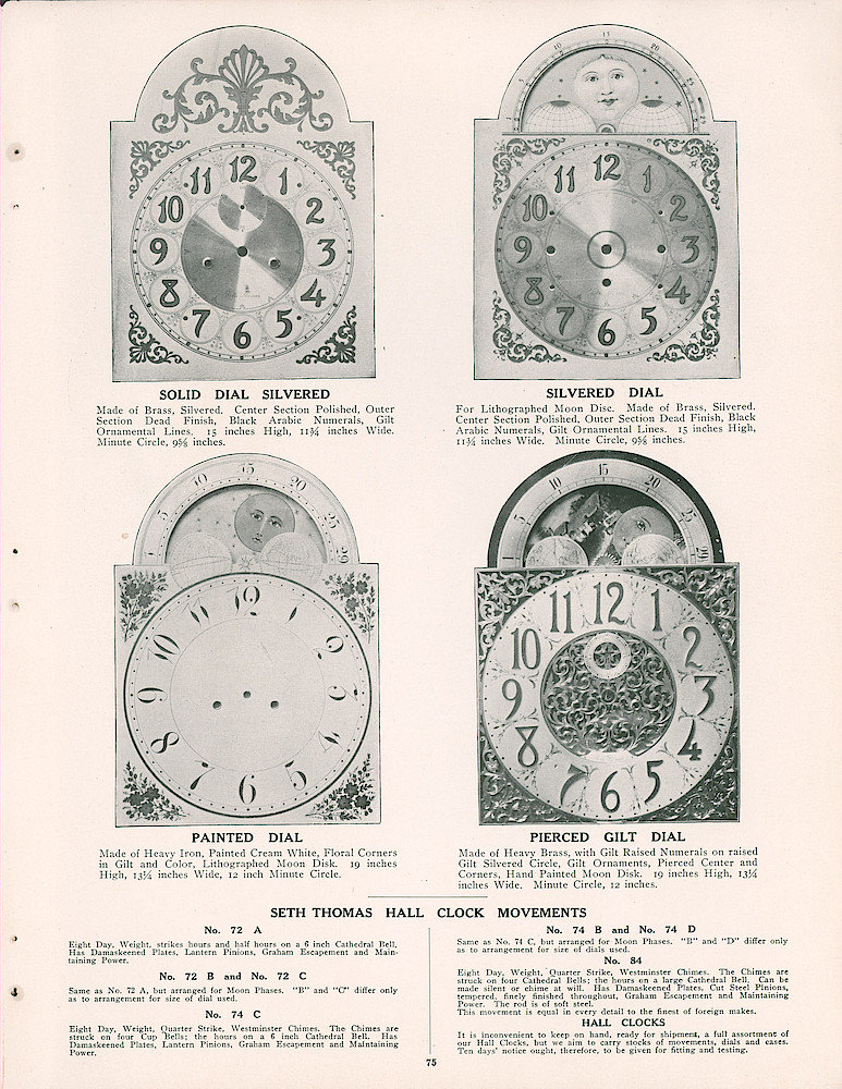 Seth Thomas 1906 - 1907 Catalog > 75