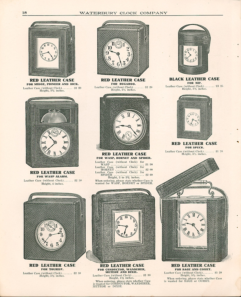 Waterbury Clock Company, 1909 - 1910 Catalog, Canada > 18
