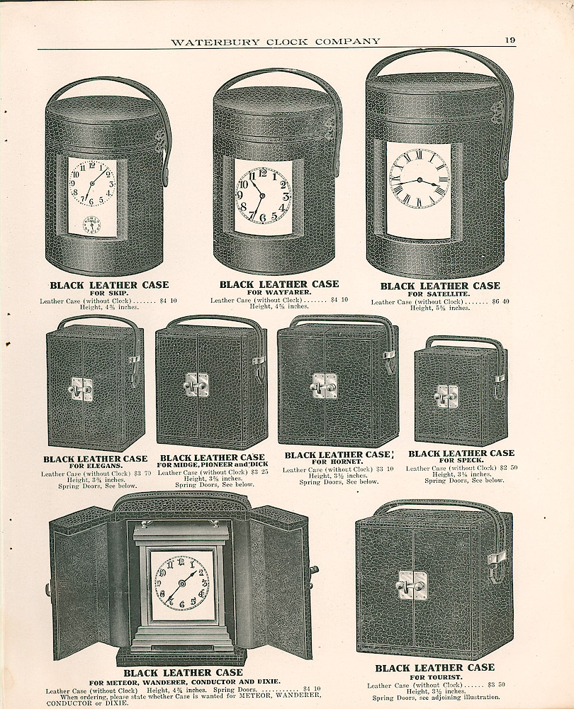 Waterbury Clock Company, 1909 - 1910 Catalog, Canada > 19