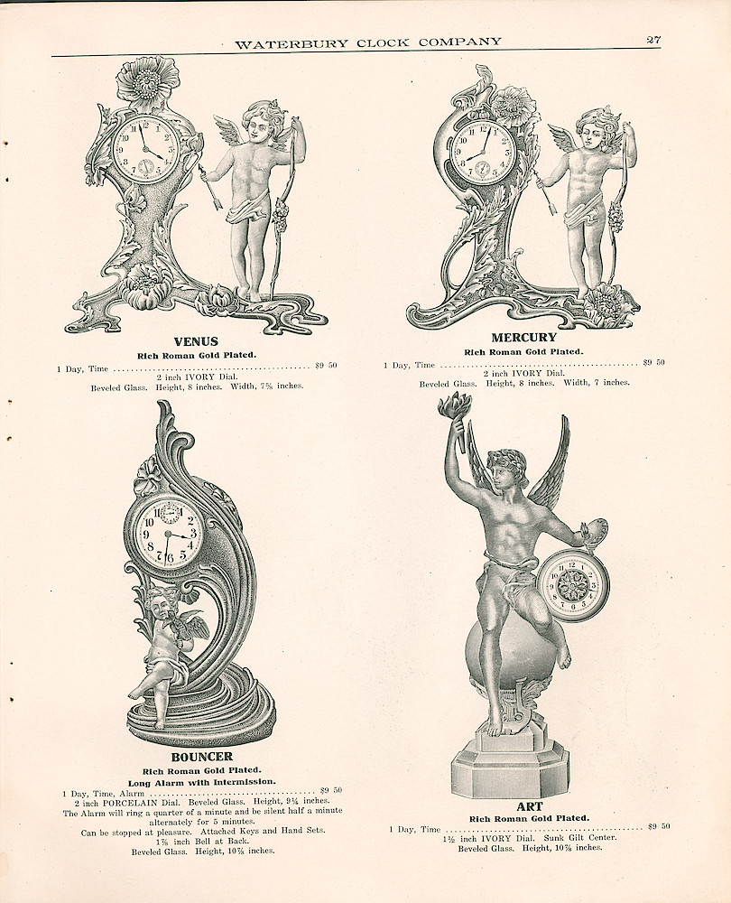 Waterbury Clock Company, 1909 - 1910 Catalog, Canada > 27