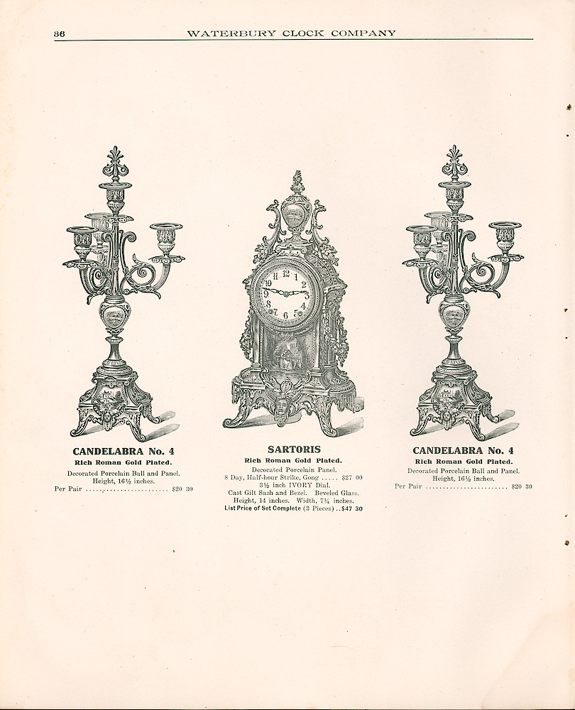 Waterbury Clock Company, 1909 - 1910 Catalog, Canada > 36