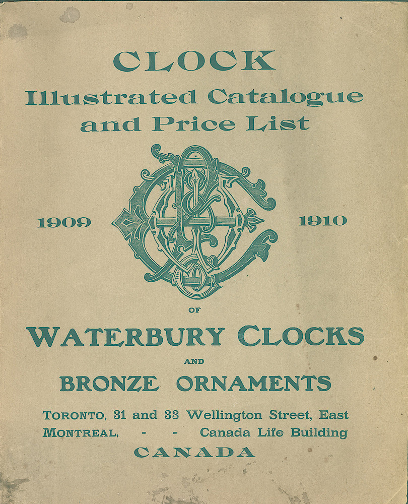 Clock & Watch Catalog Page: Waterbury Clock Company, 1909 - 1910 