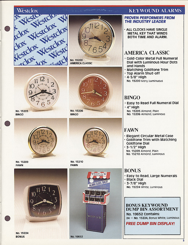 Westclox 1986 Catalog > 3