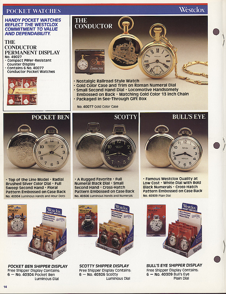 Westclox 1986 Catalog > 14
