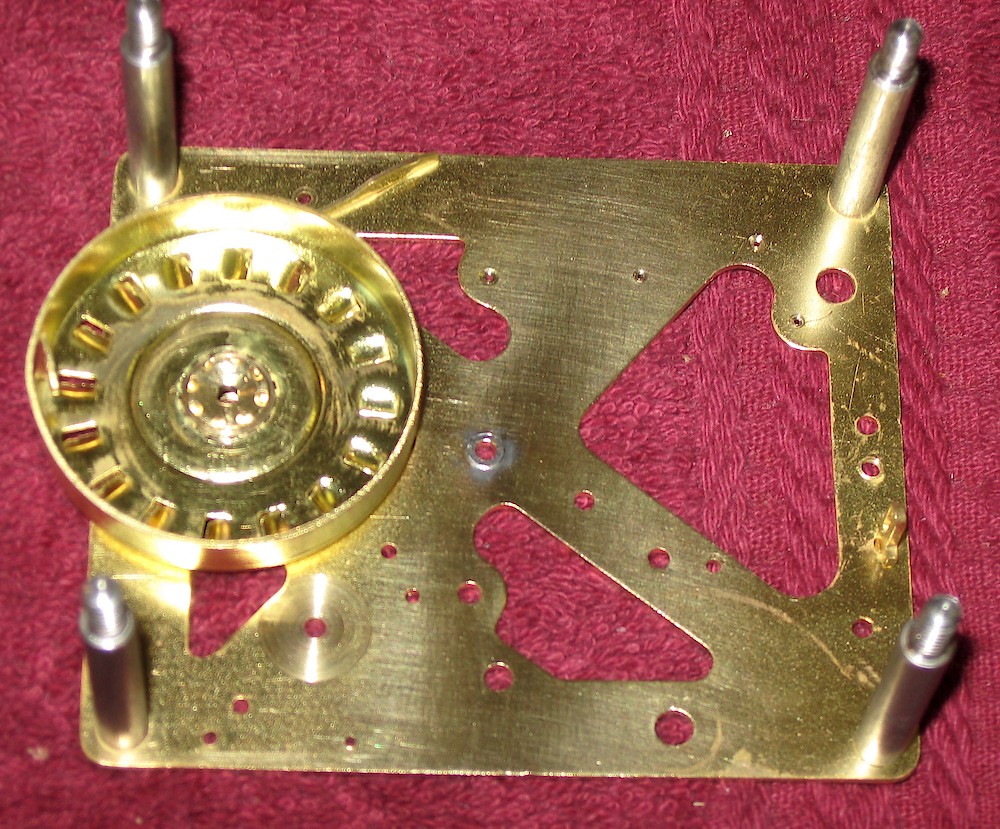 Westclox Big Ben Style 1 Nickel. Inside back plate