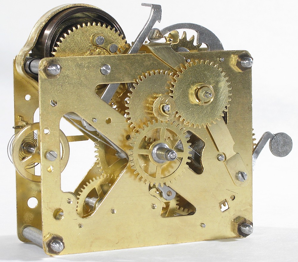 Westclox Big Ben Style 1 Nickel. Front of movement.