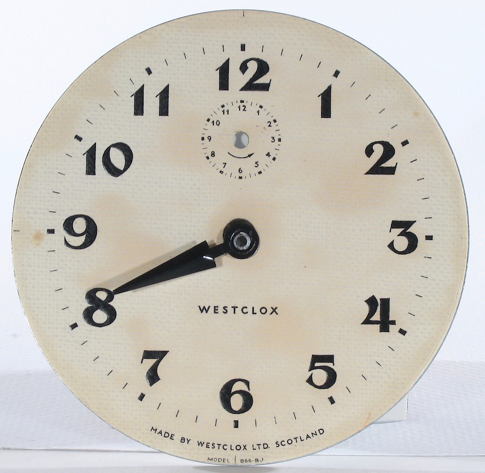 Westclox Scotland Sleepmeter Gray B66bj. Westclox Scotland Sleepmeter Gray B66bj Clock Example Photo