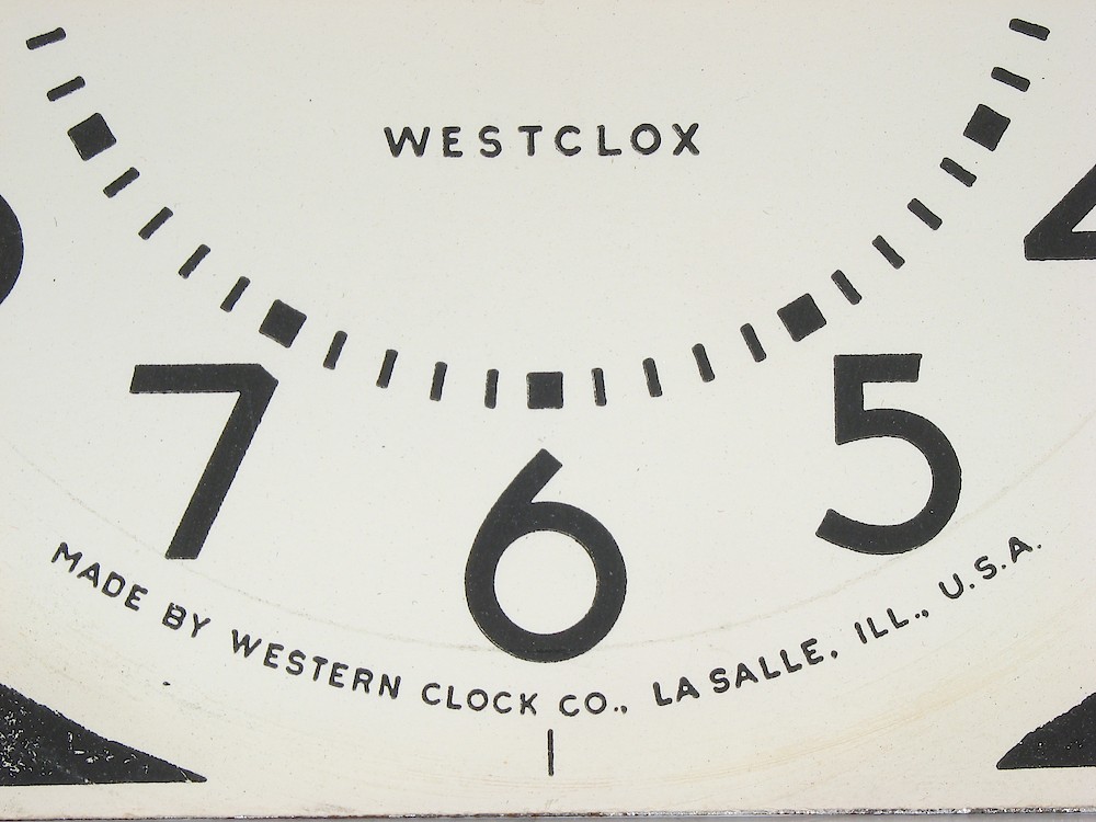 Westclox Fortune Black Plain. Westclox Fortune Black Plain Clock Example Photo