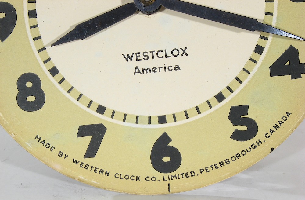 Westclox Canada America Style 5 Black. Westclox Canada America Style 5 Black Clock Example Photo