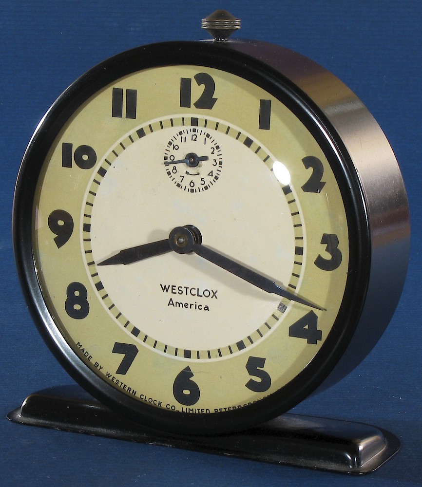 Westclox Canada America Style 5 Black. Westclox Canada America Style 5 Black Clock Example Photo