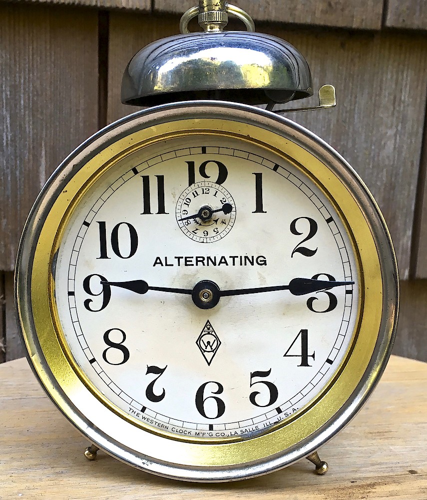 Westclox Alternating Alarm. Westclox Alternating Alarm Clock Example Photo