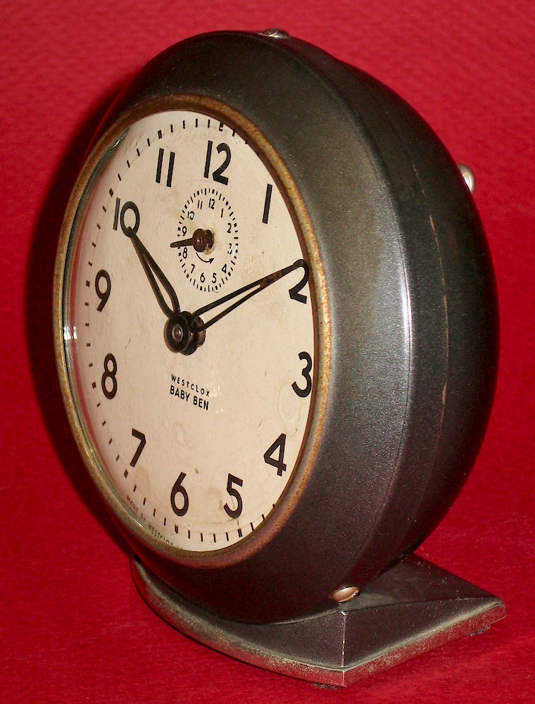 Westclox Baby Ben Style 6 Black Plain. Westclox Baby Ben Style 6 Black Plain Clock Example Photo