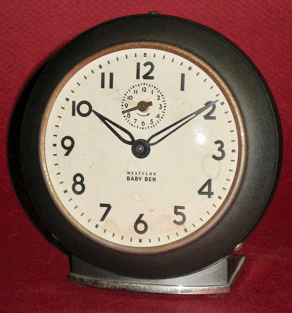 Westclox Baby Ben Style 6 Black Plain. Westclox Baby Ben Style 6 Black Plain Clock Example Photo