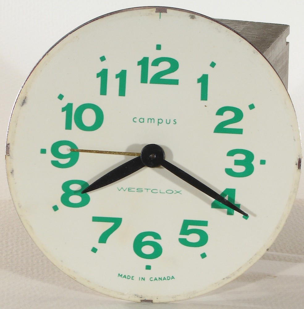 Westclox Canada Campus Alarm Clock Green. Westclox Canada Campus Alarm Clock Green Clock Example Photo