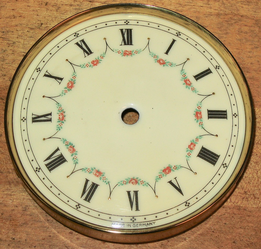 Schatz Standard No Name 400 Roman Numeral Day Clock. Dial says MADE IN GERMANY at the bottom.   No maker's name.