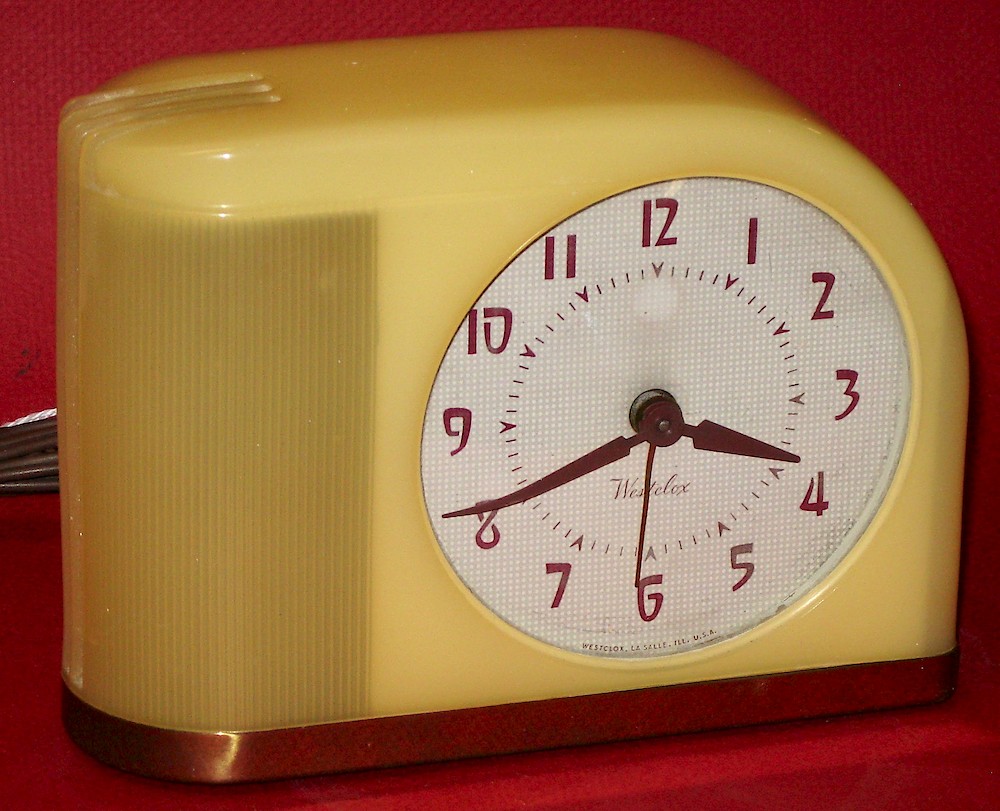 Westclox Moonbeam Style 1 Plain. Westclox Moonbeam Style 1 Plain Clock Example Photo