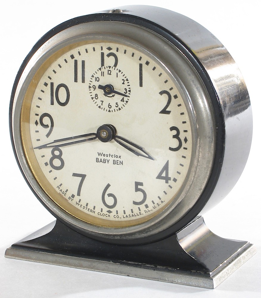 Westclox Baby Ben Style 3 Black Plain. Westclox Baby Ben Style 3 Black Plain Clock Example Photo