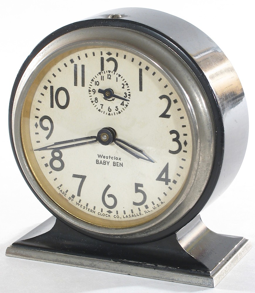 Westclox Baby Ben Style 3 Black Plain. Westclox Baby Ben Style 3 Black Plain Clock Example Photo