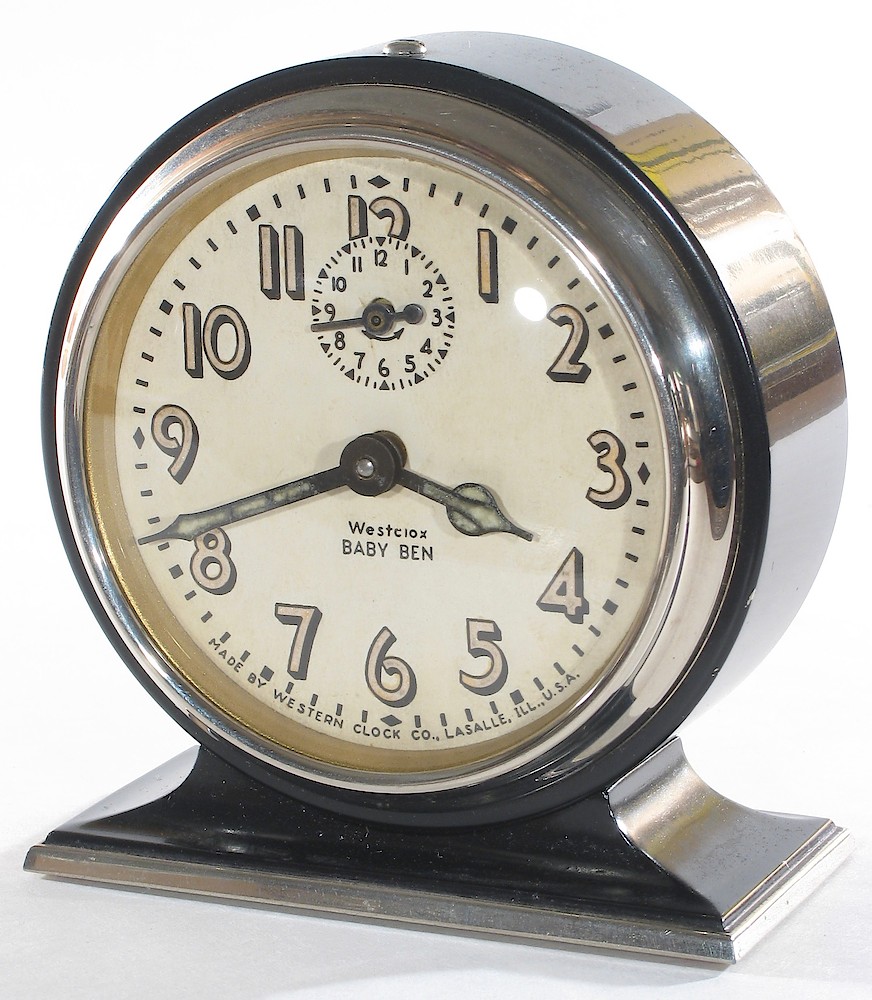 Westclox Baby Ben Style 3 Black Luminous. Westclox Baby Ben Style 3 Black Luminous Clock Example Photo