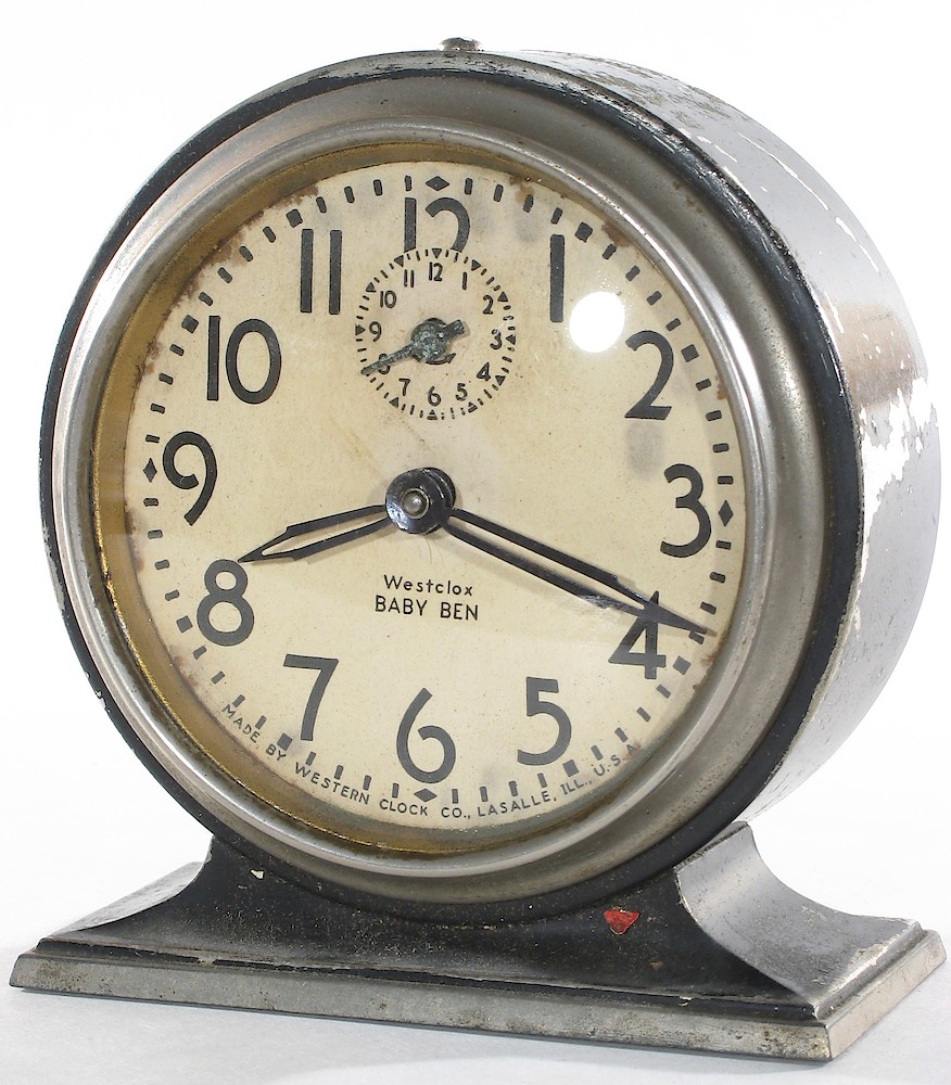 Westclox Baby Ben Style 3 Black Plain. Westclox Baby Ben Style 3 Black Plain Clock Example Photo