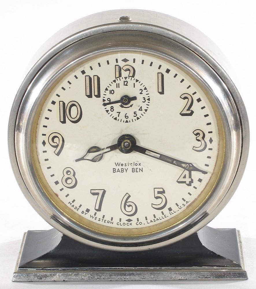 Westclox Baby Ben Style 3 Black Luminous. Westclox Baby Ben Style 3 Black Luminous Clock Example Photo