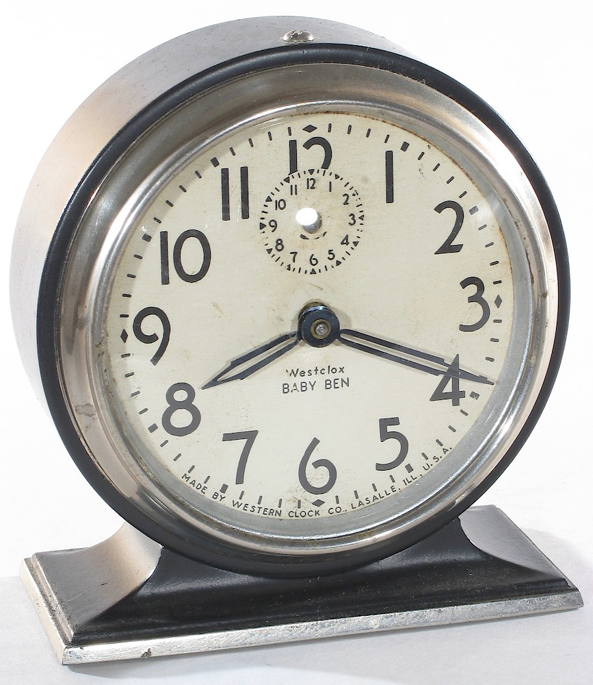 Westclox Baby Ben Style 3 Black Plain. Westclox Baby Ben Style 3 Black Plain Clock Example Photo