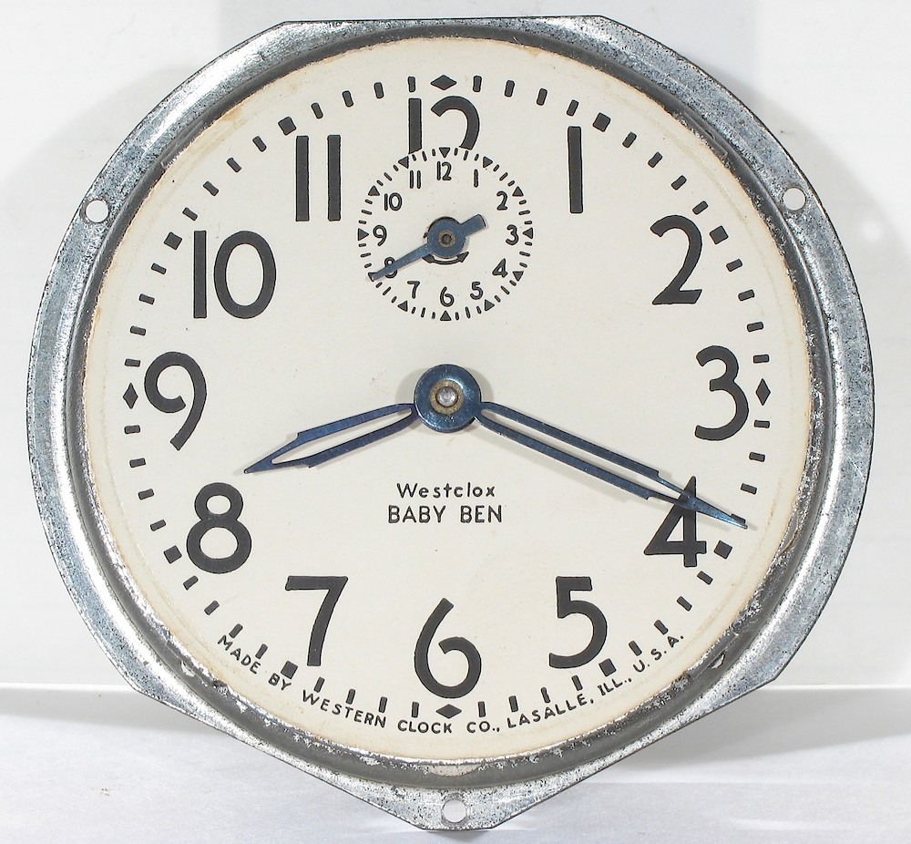 Westclox Baby Ben Style 3 Black Plain. Westclox Baby Ben Style 3 Black Plain Clock Example Photo