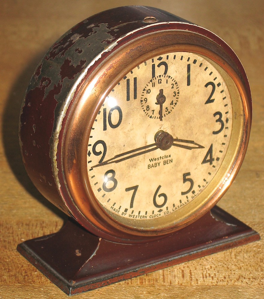 Westclox Baby Ben Style 3 Brown Plain. Westclox Baby Ben Style 3 Brown Plain Clock Example Photo