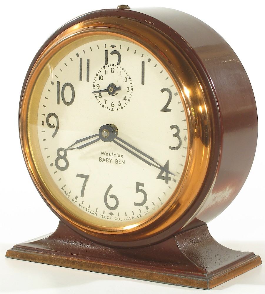 Westclox Baby Ben Style 3 Brown Plain. Westclox Baby Ben Style 3 Brown Plain Clock Example Photo