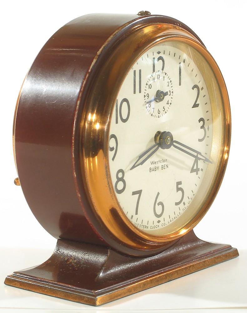 Westclox Baby Ben Style 3 Brown Plain. Westclox Baby Ben Style 3 Brown Plain Clock Example Photo