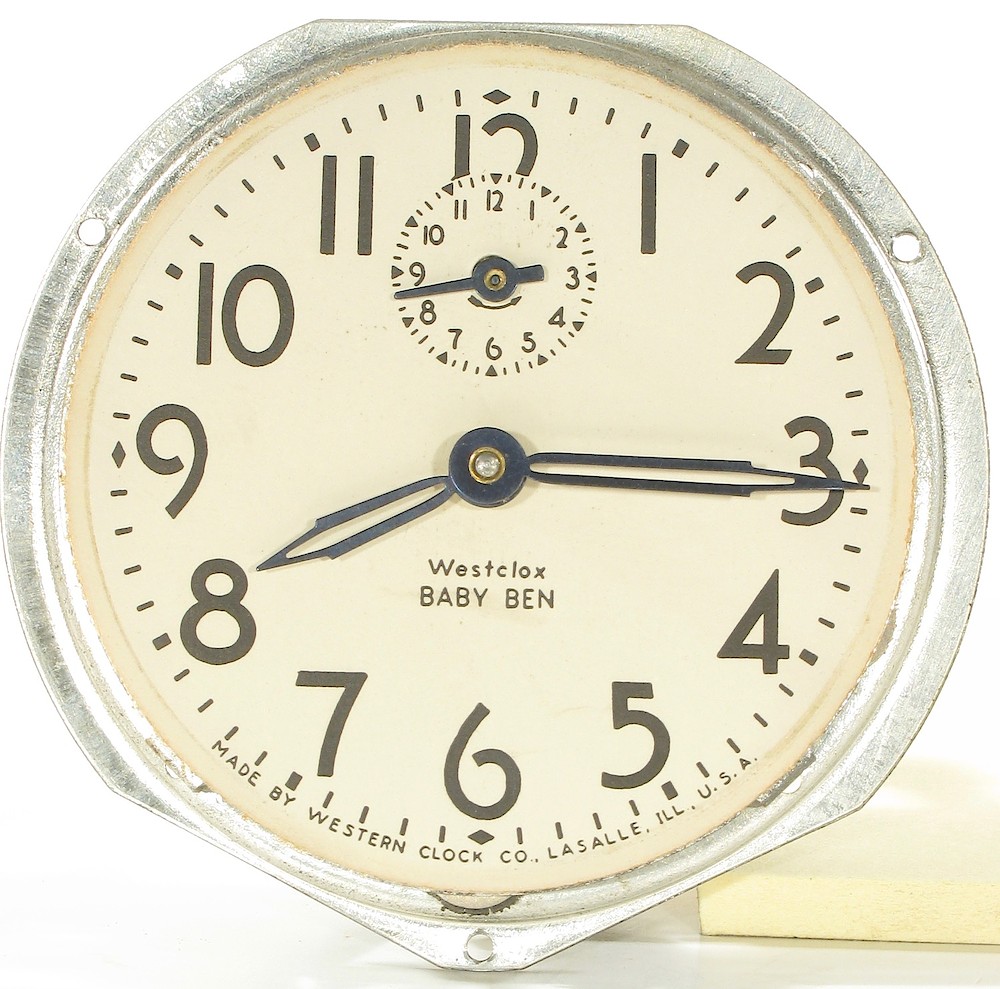 Westclox Baby Ben Style 3 Brown Plain. Westclox Baby Ben Style 3 Brown Plain Clock Example Photo