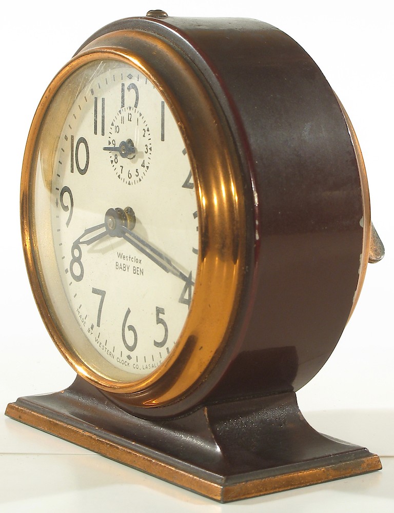 Westclox Baby Ben Style 3 Brown Plain. Westclox Baby Ben Style 3 Brown Plain Clock Example Photo